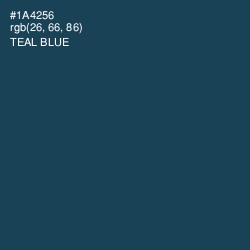 #1A4256 - Teal Blue Color Image